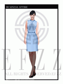 女職業(yè)裝夏裝連衣裙設(shè)計(jì)441