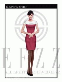 女職業(yè)裝夏裝連衣裙設(shè)計438