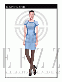 女職業(yè)裝夏裝連衣裙設(shè)計(jì)444