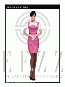 專賣店營業(yè)員職業(yè)裝設(shè)計圖1328