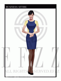 專賣店營業(yè)員職業(yè)裝設(shè)計圖1335