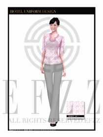 按摩技師美容師職業(yè)制服1239