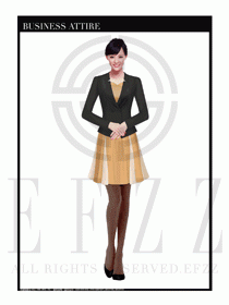 女時尚OL職業(yè)裝設(shè)計圖1018