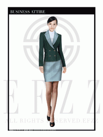 女時尚OL職業(yè)裝設計圖1037