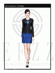 女時尚OL職業(yè)裝設計圖1044