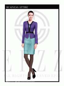 女時尚OL職業(yè)裝設計圖1045