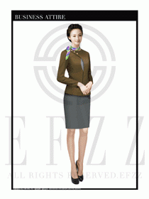 女時(shí)尚OL職業(yè)裝設(shè)計(jì)圖1054