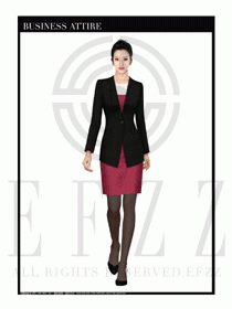 女時(shí)尚OL職業(yè)裝設(shè)計(jì)圖1076