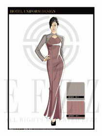 酒店中餐廳迎賓制服設(shè)計(jì)圖712