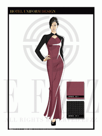酒店中餐廳迎賓制服設(shè)計(jì)圖711
