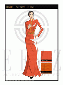酒店中餐廳迎賓制服設(shè)計圖730