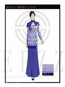 酒店中餐廳迎賓制服設(shè)計(jì)圖739
