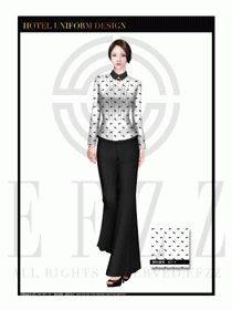 酒店西餐服務(wù)員制服設(shè)計1051