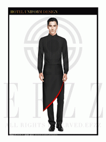 酒店西餐服務員制服設計1047