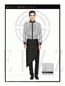 酒店西餐服務員制服設計1054