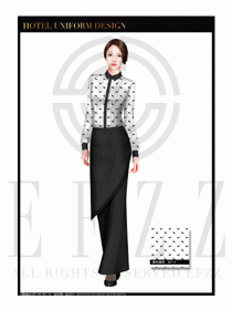 酒店西餐服務(wù)員制服設(shè)計(jì)1053