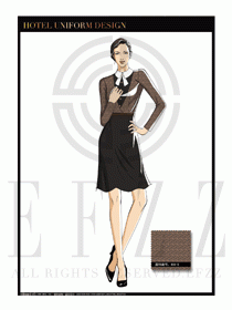 酒店西餐服務(wù)員制服設(shè)計1094