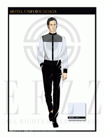 酒店西餐服務(wù)員制服設(shè)計(jì)1093