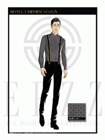 酒店西餐服務(wù)員制服設(shè)計(jì)1106
