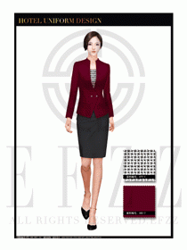 酒店總臺大堂服務(wù)員制服設(shè)計(jì)圖864