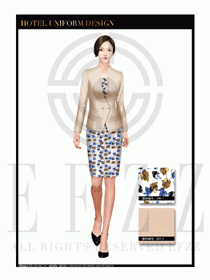 酒店總臺(tái)大堂服務(wù)員制服設(shè)計(jì)圖863
