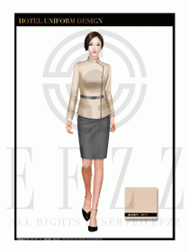 酒店總臺(tái)大堂服務(wù)員制服設(shè)計(jì)圖868