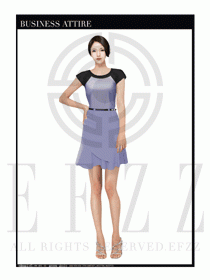 時尚OL女職業(yè)夏裝設計圖454