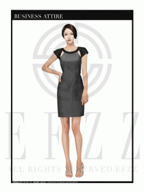 時尚OL女職業(yè)夏裝設(shè)計圖462