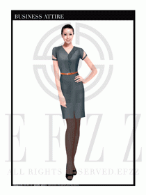 時尚OL女職業(yè)夏裝設(shè)計圖469