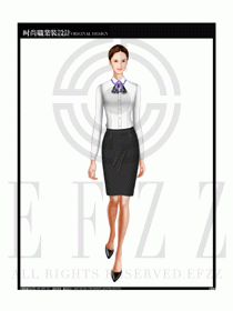 女時(shí)尚職業(yè)裝長(zhǎng)袖襯衫設(shè)計(jì)圖155
