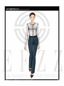 女時(shí)尚職業(yè)裝長(zhǎng)袖襯衫設(shè)計(jì)圖187