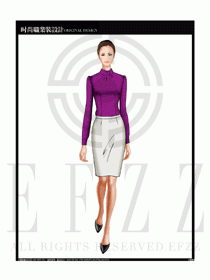 女時(shí)尚職業(yè)裝長袖襯衫設(shè)計(jì)圖183