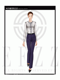 女時(shí)尚職業(yè)裝長袖襯衫設(shè)計(jì)圖189