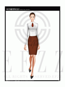 女時尚職業(yè)裝長袖襯衫設(shè)計圖162