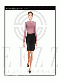 女時尚職業(yè)裝長袖襯衫設(shè)計圖168