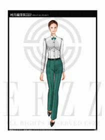 女時(shí)尚職業(yè)裝長(zhǎng)袖襯衫設(shè)計(jì)圖180