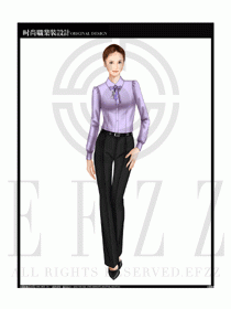 女時尚職業(yè)裝長袖襯衫設(shè)計圖194