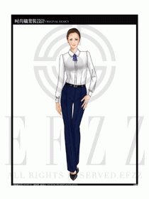女時尚職業(yè)裝長袖襯衫設計圖197