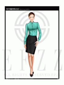 女時(shí)尚職業(yè)裝長(zhǎng)袖襯衫設(shè)計(jì)圖205