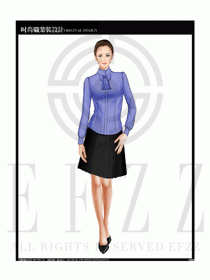 女時尚職業(yè)裝長袖襯衫設計圖212