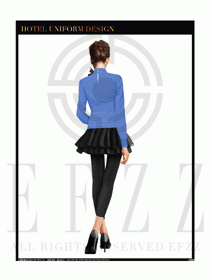 女時(shí)尚職業(yè)裝長袖襯衫設(shè)計(jì)圖240