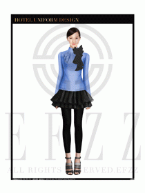 女時(shí)尚職業(yè)裝長袖襯衫設(shè)計(jì)圖238