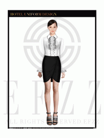 女時尚職業(yè)裝長袖襯衫設計圖243