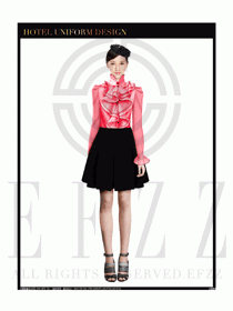 女時尚職業(yè)裝長袖襯衫設計圖245