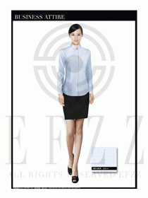 女時(shí)尚職業(yè)裝長袖襯衫設(shè)計(jì)圖249