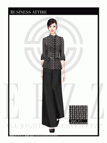 女時尚職業(yè)裝長袖襯衫設計圖272