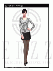 時(shí)尚OL女職業(yè)裝夏裝設(shè)計(jì)圖483