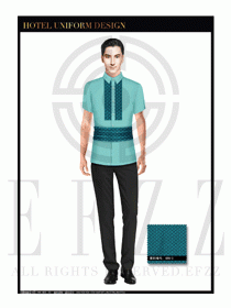 SPA會所服務(wù)生制服設(shè)計圖508