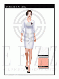 時(shí)尚OL女職業(yè)裝夏裝設(shè)計(jì)圖493