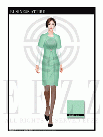 時尚OL女職業(yè)裝夏裝設計圖502